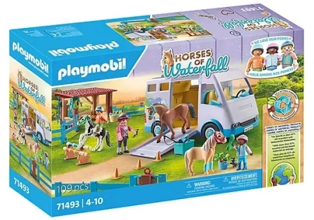 Zestaw figurek Horses 71493 Mobilna nauka jazdy konnej - Playmobil