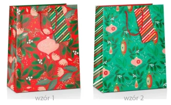 Torba prezentowa Boże Narodzenie 33x10x45cm MIX - Pan Dragon
