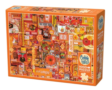 Puzzle 1000 Pomaluj mój świat na kolor pomarańczowy 112208 - Cobble Hill