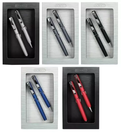 Pióro + długopis Aston w etui GB - Cresco