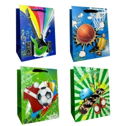 Torebka prezentowa dziecięca M brokat mix - Ju-Piter