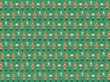 Papier do pakowania - Dziadek do orzechów 70x200cm