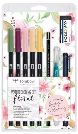 Zestaw do akwareli Floral - Tombow