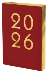 Kalendarz 2026 A5 Art DNS czerwony - -