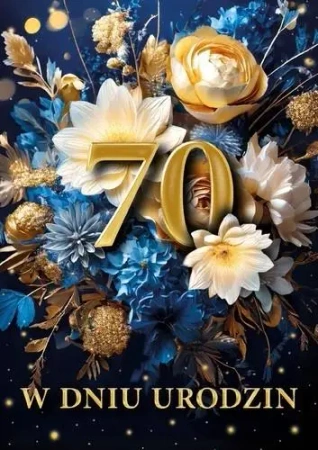 Karnet B6 3D Urodziny 70 - Armin Style