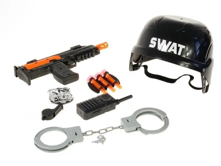 Zestaw policyjny z hełmem 10 części - ADAR