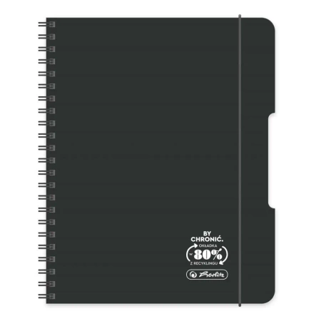 Brulion na spirali A5/80K kratka Ocean - HERLITZ - 2 sztuki - czarny