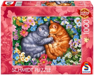 Puzzle PQ 1000 Aksamitne łapki - Schmidt