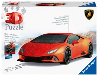 Puzzle 3D Lamborghini Huracan Evo arancio - Ravensburger