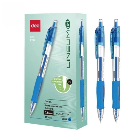 Długopis żelowy 0,5mm Arrix niebieski (12szt) DELI