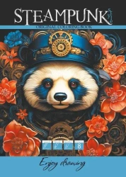 Kolorowanka A4 8 obrazków Steampunk Panda - Fresh