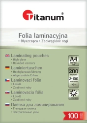 Folia do laminacji A4 100 mic. 100szt - Titanum