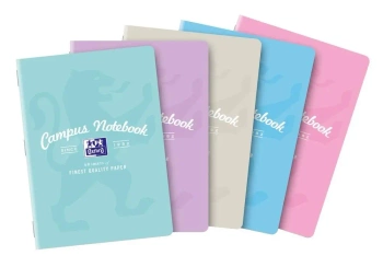 Zeszyt A5/60K linia Campus Pastel (5szt) - Oxford