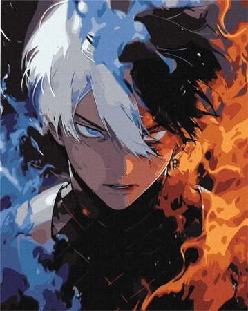 Malowanie po numerach - Dwa żywioły 40x50cm - Ideyka