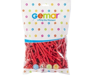 Balony rurki włoskie czerwone 5cm 100szt - Godan