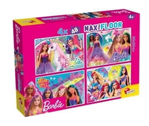 Puzzle dwustronne Maxi 4x48 Barbie - Lisciani