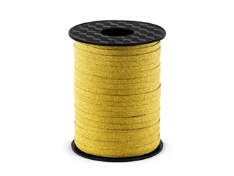 Wstążka plastikowa złoty 5mm/225m - PartyDeco