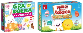 Pakiet Wielkanocny Gra w kółka / Memory / Wielkanoc. Dzieci kontra Rodzice