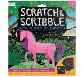 Zdrapywanki Scratch & Scribble Magiczne jednorożce - Kolorowe Baloniki