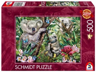 Puzzle 500 PQ Rodzina koali 112340 - Schmidt Puzzle
