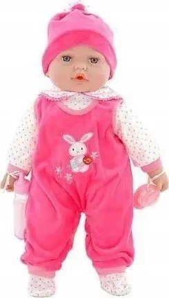 Lalka bobas smoczek + butelka mówi po polsku 45cm - ADAR