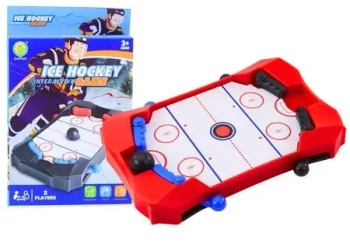 Mini gra zręcznościowa hockey czerwona - Leantoys