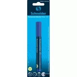 Marker permanentny Schneider Maxx 133 ścięty 1-4mm niebieski blister
