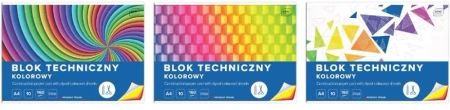 Blok techniczny kolor A4/10K (10szt) - INTERDRUK