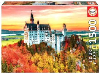 Puzzle 1500 Jesień w Neuschwanstein Niemcy 110475 - Educa