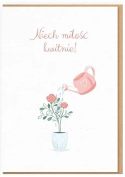 Karnet Ślub - Niech miłość kwitnie - Nadwyraz