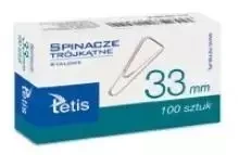 Spinacze biurowe 33mm 100szt GS180-C - Tetis