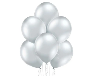 Balony Glossy Silver 50szt - Belbal