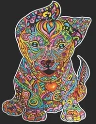 Kolorowanka Welwetowa Colorvelvet A4 Szczeniak - Stepp Sp.z.o.o
