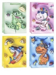 Torebka ozdobna 18x24x8cm dziecięce mix ROZETTE