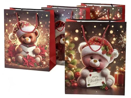 Torebka prezentowa Boże Narodzenie 33x25x12cm MIX - ADAR