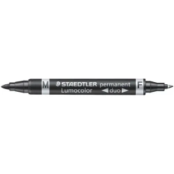 Pisak dwustronny Lumocolor M wodoodporny czarny - Staedtler