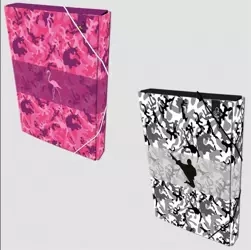 Teczka Box A4 na gumkę Camouflage TBCA4 - Bee-bee
