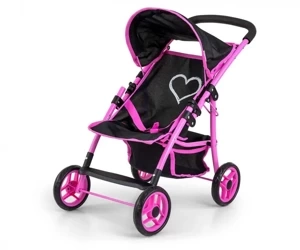 Wózek dla lalek Natalie Prestige Black - Milly Mally