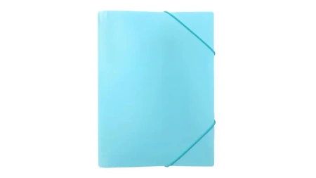 Teczka z gumką A4 PP pastel niebieska - Biurfol