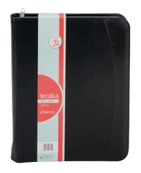 Teczka A4 709 czarna na suwak - Antra