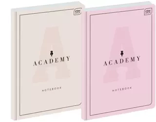 Brulion A4/96K kratka Academy Pastel (5szt) - INTERDRUK