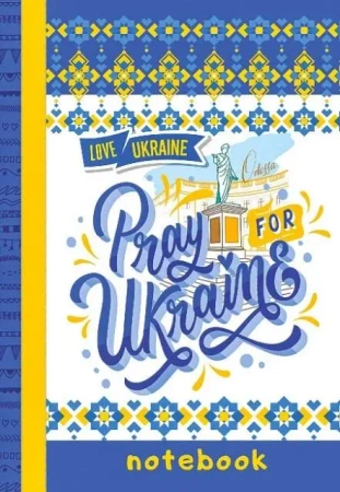Notatnik ozdobny A6/64K kratka TW Pray for Ukraine - Fresh