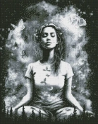 Diamentowa mozaika - W zgodzie ze świat 40x50cm - Ideyka