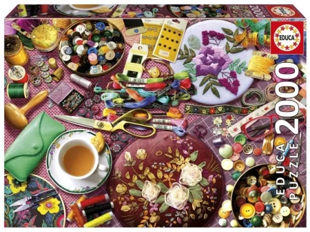 Puzzle 2000 Stół do szycia - Educa