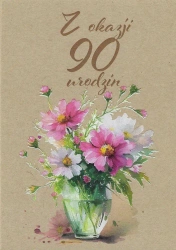 Kartka okolicznościowa Urodziny 90 - Trend