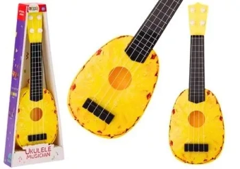 Ukulele dla dzieci żółte - Leantoys