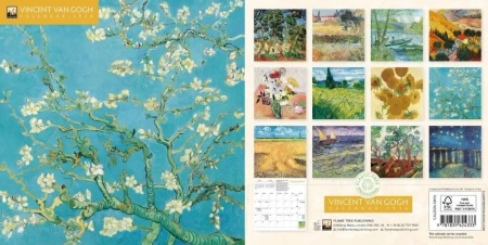 Kalendarz 2026 ścienny kwadrat Vincent van Gogh - Flame Tree