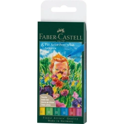 Pisaki Pitt Artist Pen Spring B 6szt - Faber Castell