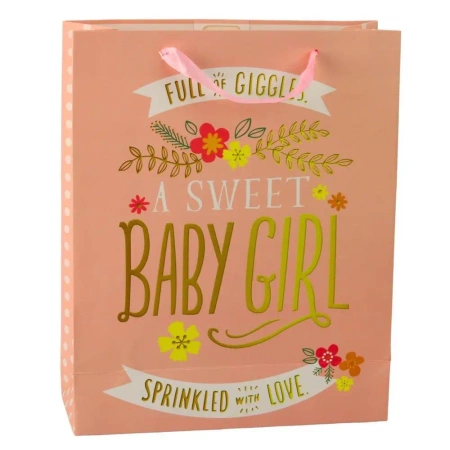 Torba prezentowa Baby Shower 32x26x12cm - Leantoys