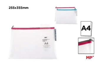 Saszetka A4 siatkowa Eva z suwakiem MIX - MP Main Paper